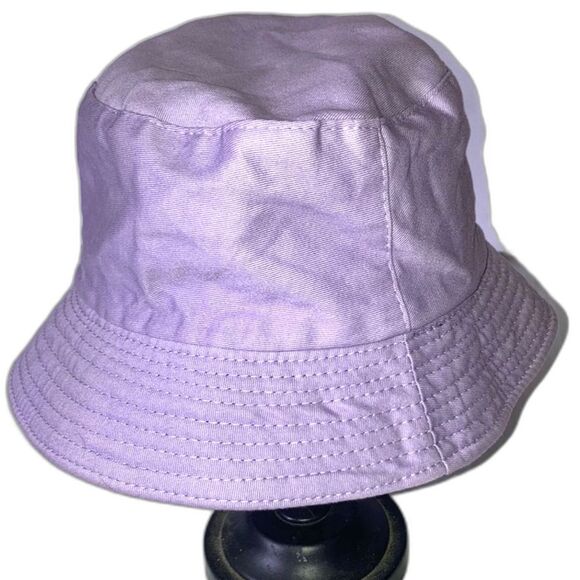 HAPPY RAINBOW Bucket Hat Reversible Light Purple Lilac Men Women Unisex Medium - Picture 5 of 11